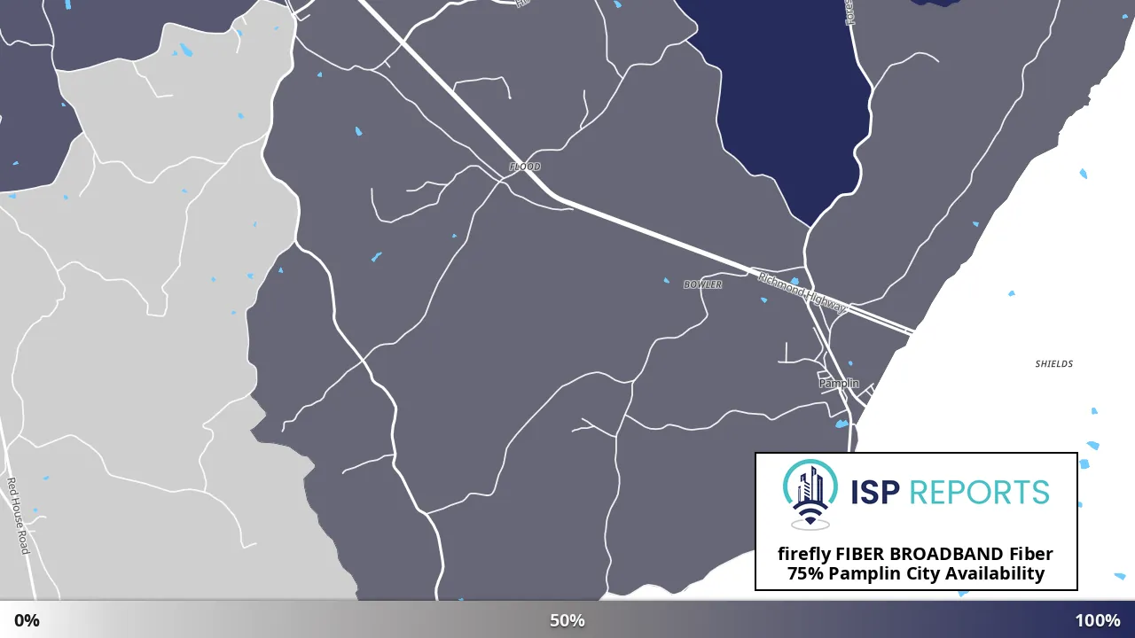 Pamplin City, VA map of internet availability