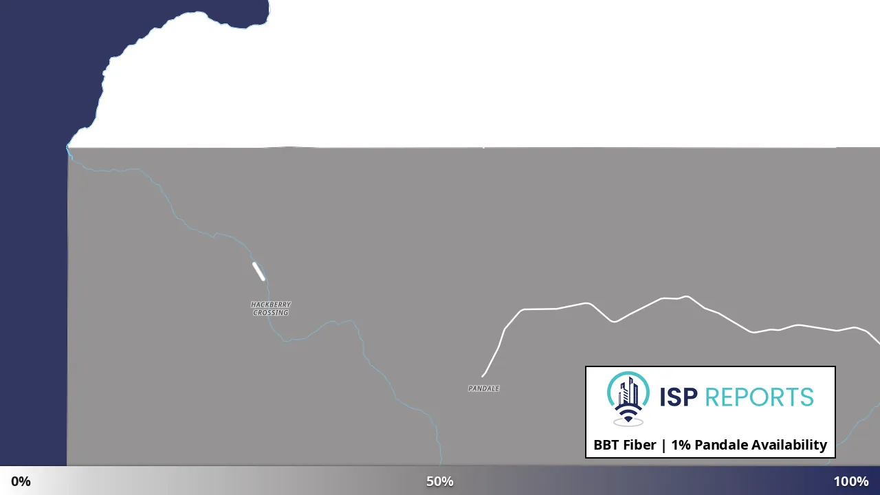 Pandale, TX map of internet availability
