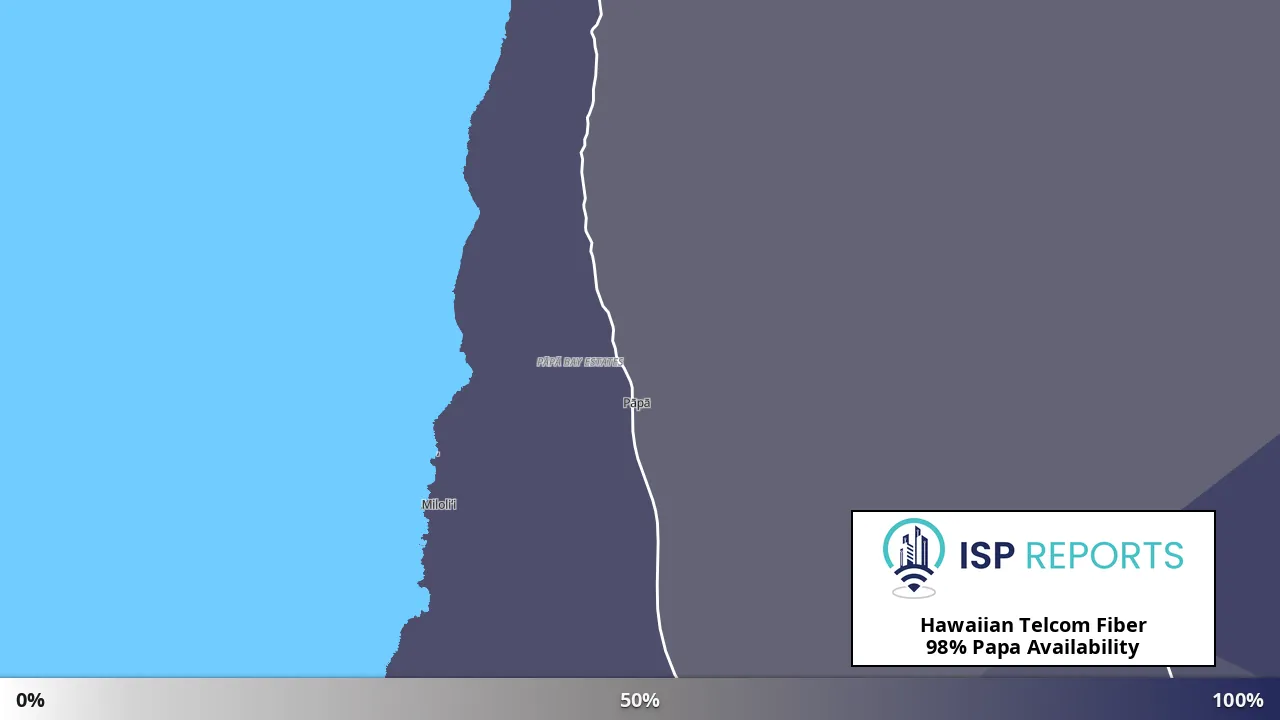 Papa, HI map of internet availability