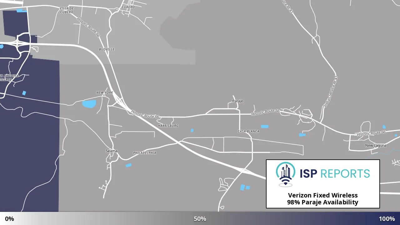 Paraje, NM map of internet availability