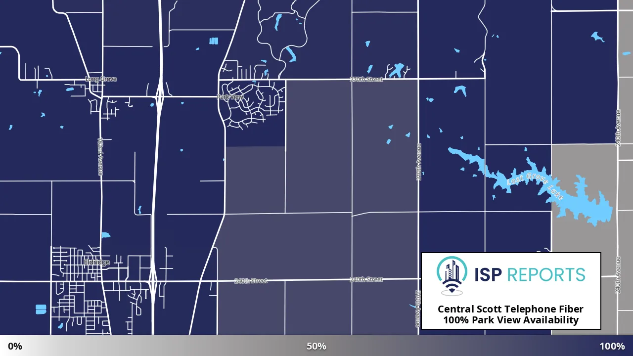 Park View, IA map of internet availability