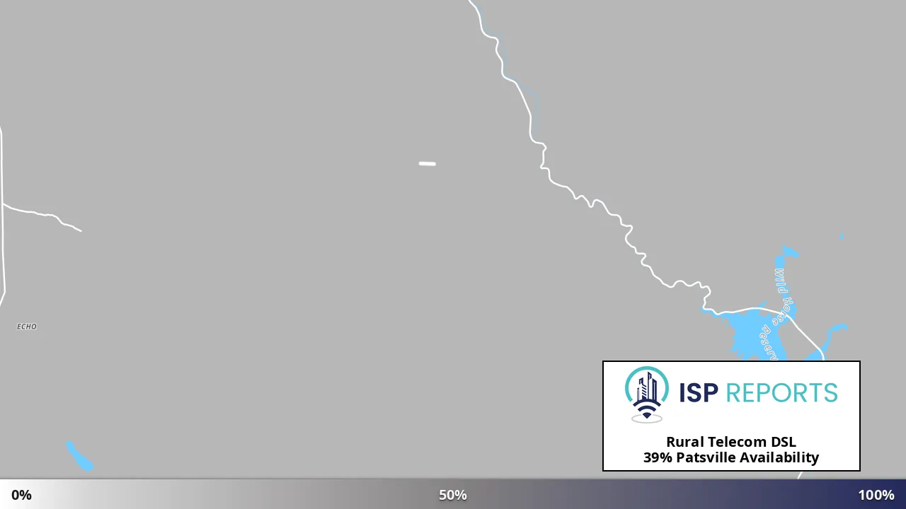 Patsville, NV map of internet availability