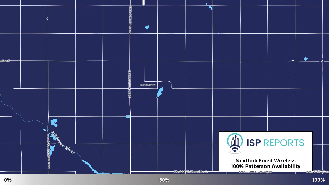 Patterson, KS map of internet availability