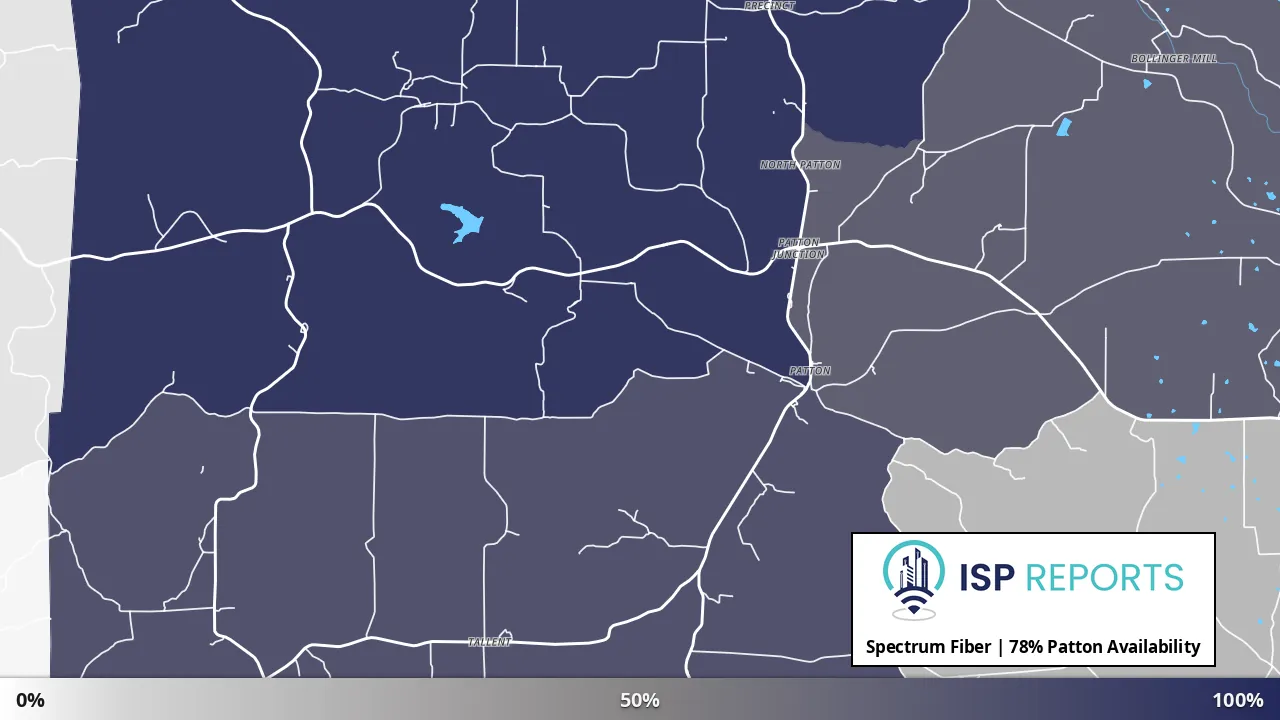 Patton, MO map of internet availability
