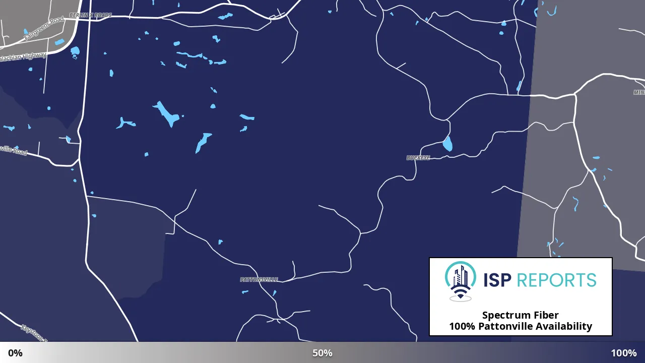 Pattonville, OH map of internet availability