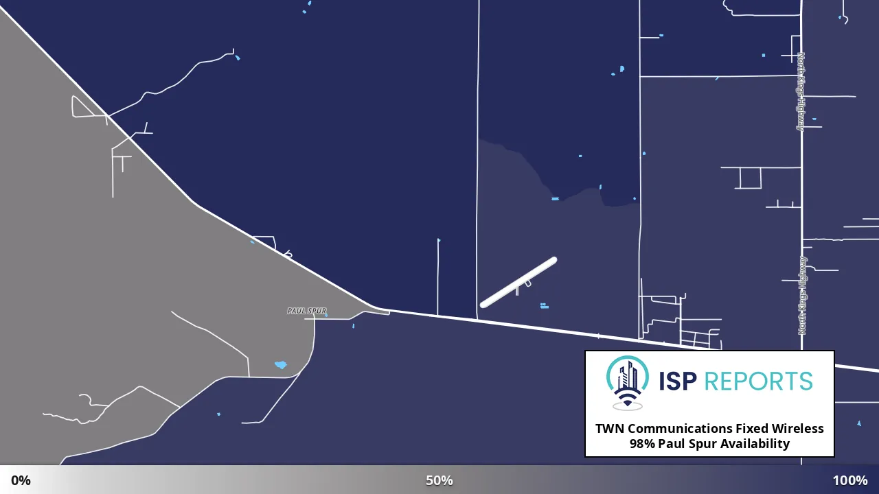 Paul Spur, AZ map of internet availability