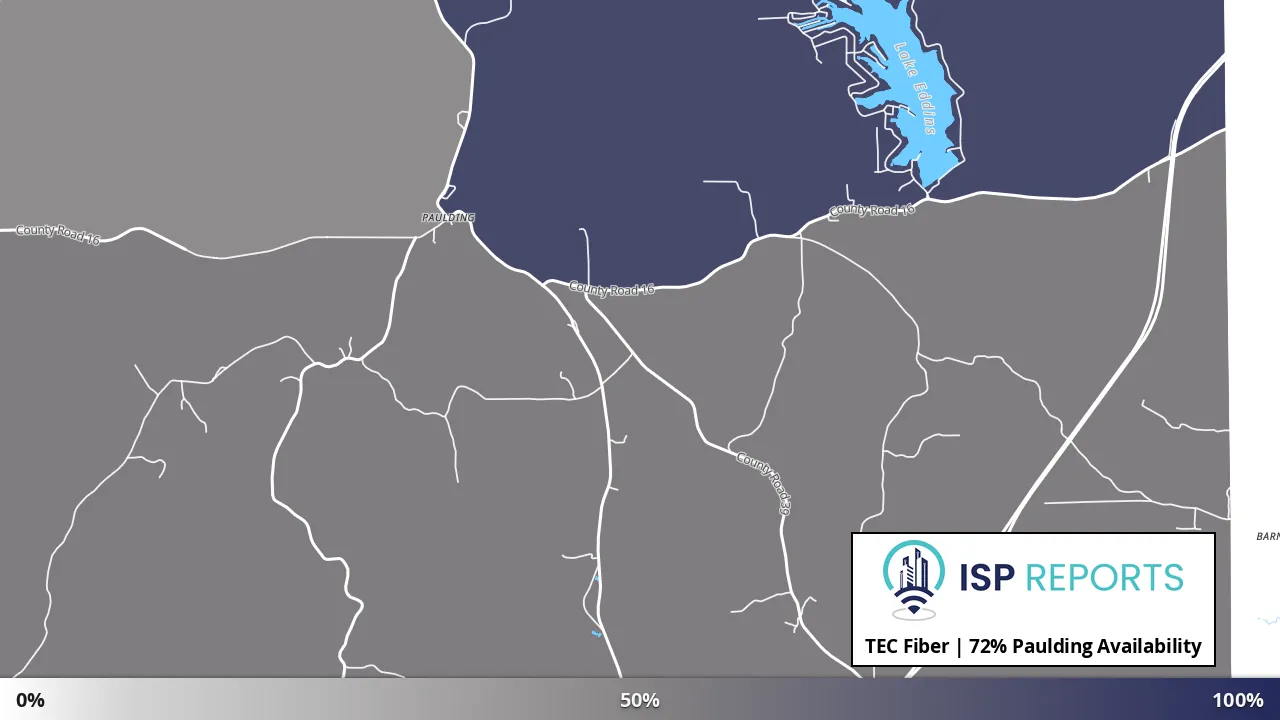 Paulding, MS map of internet availability