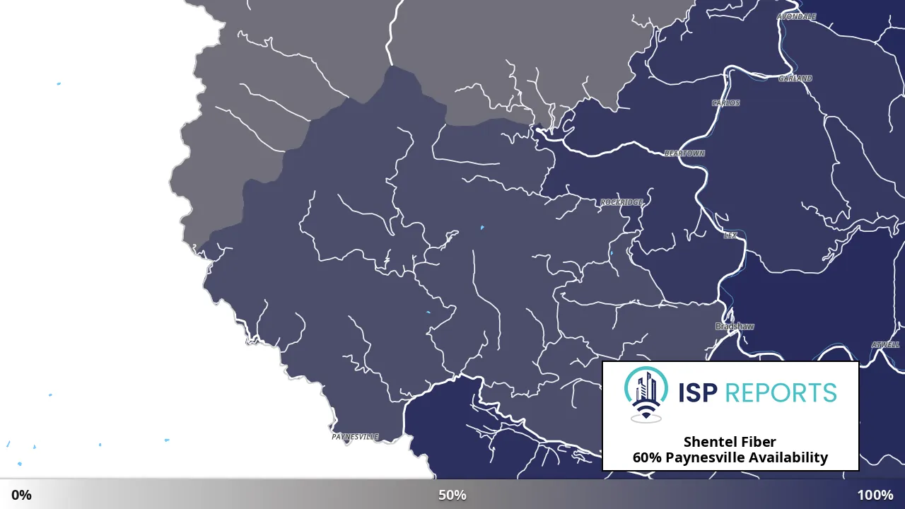 Paynesville, WV map of internet availability