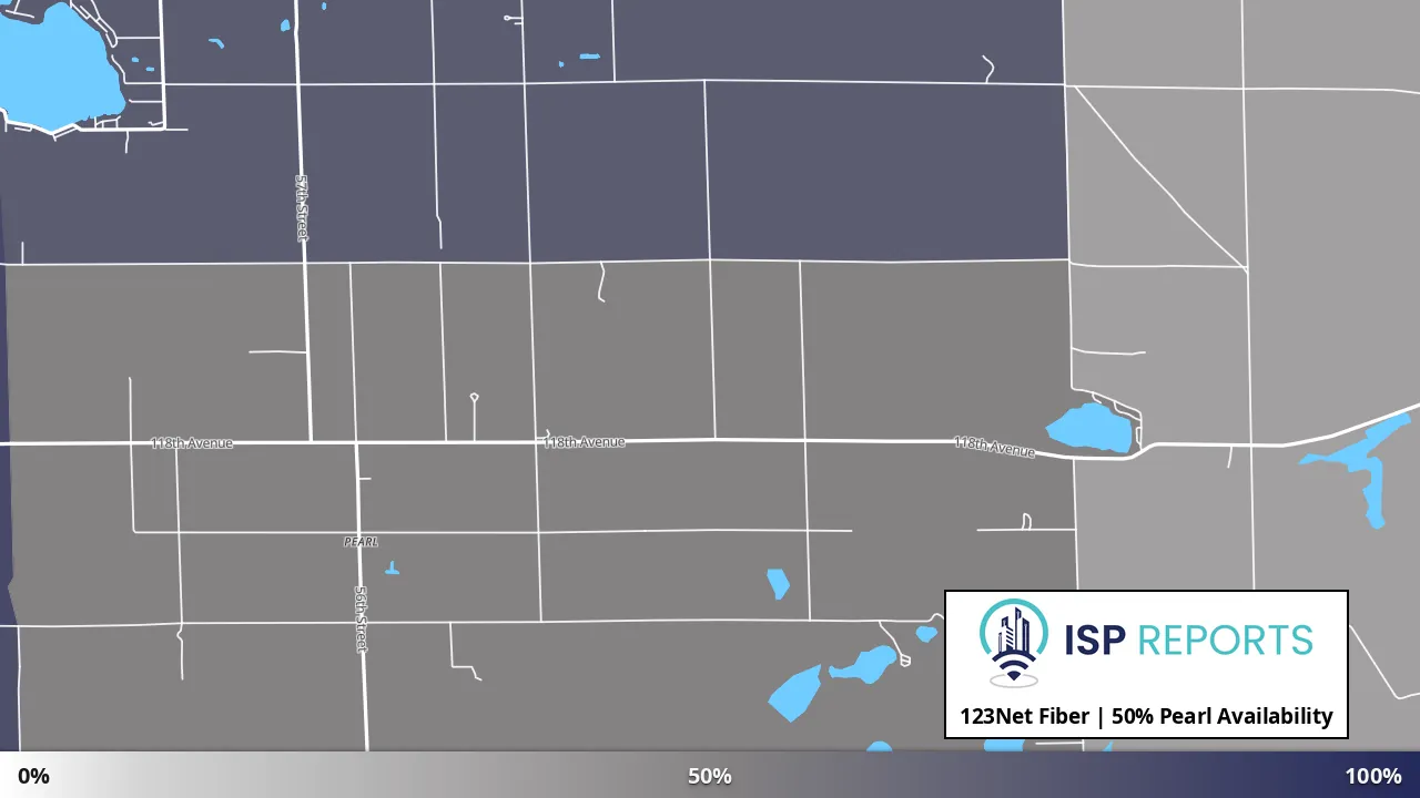 Pearl, MI map of internet availability