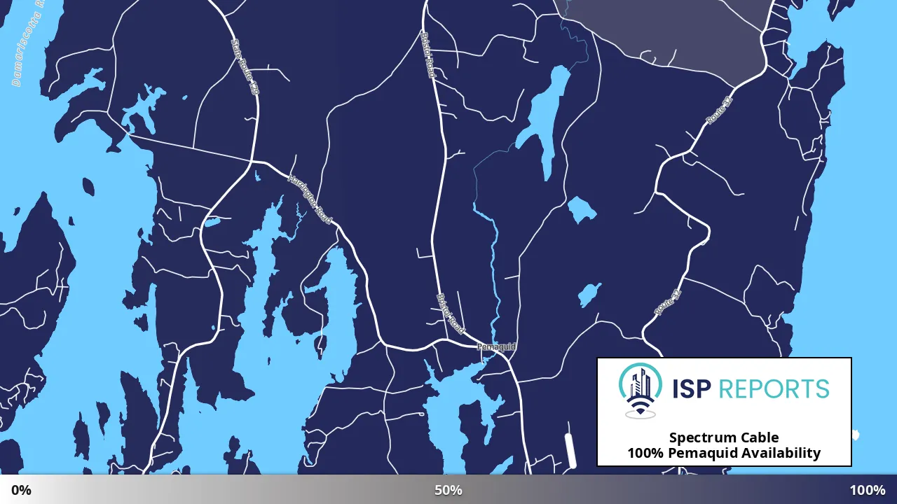 Pemaquid, ME map of internet availability