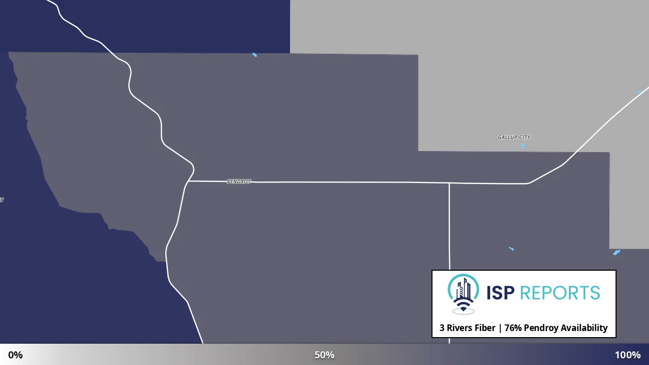 Pendroy, MT map of internet availability