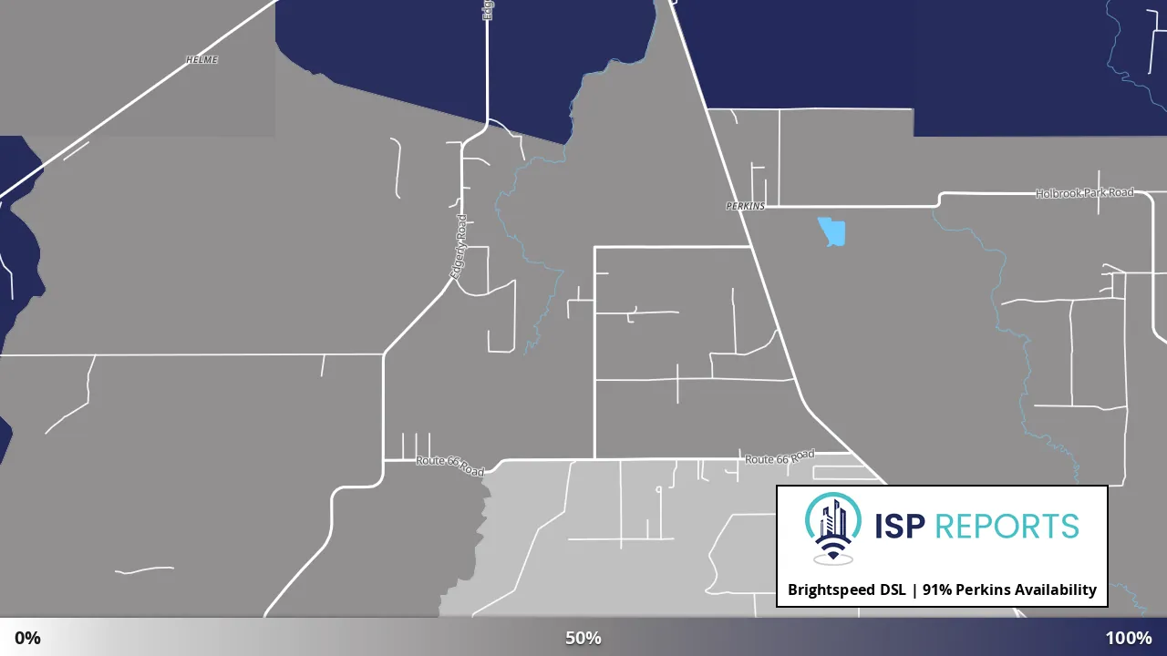 Perkins, LA map of internet availability
