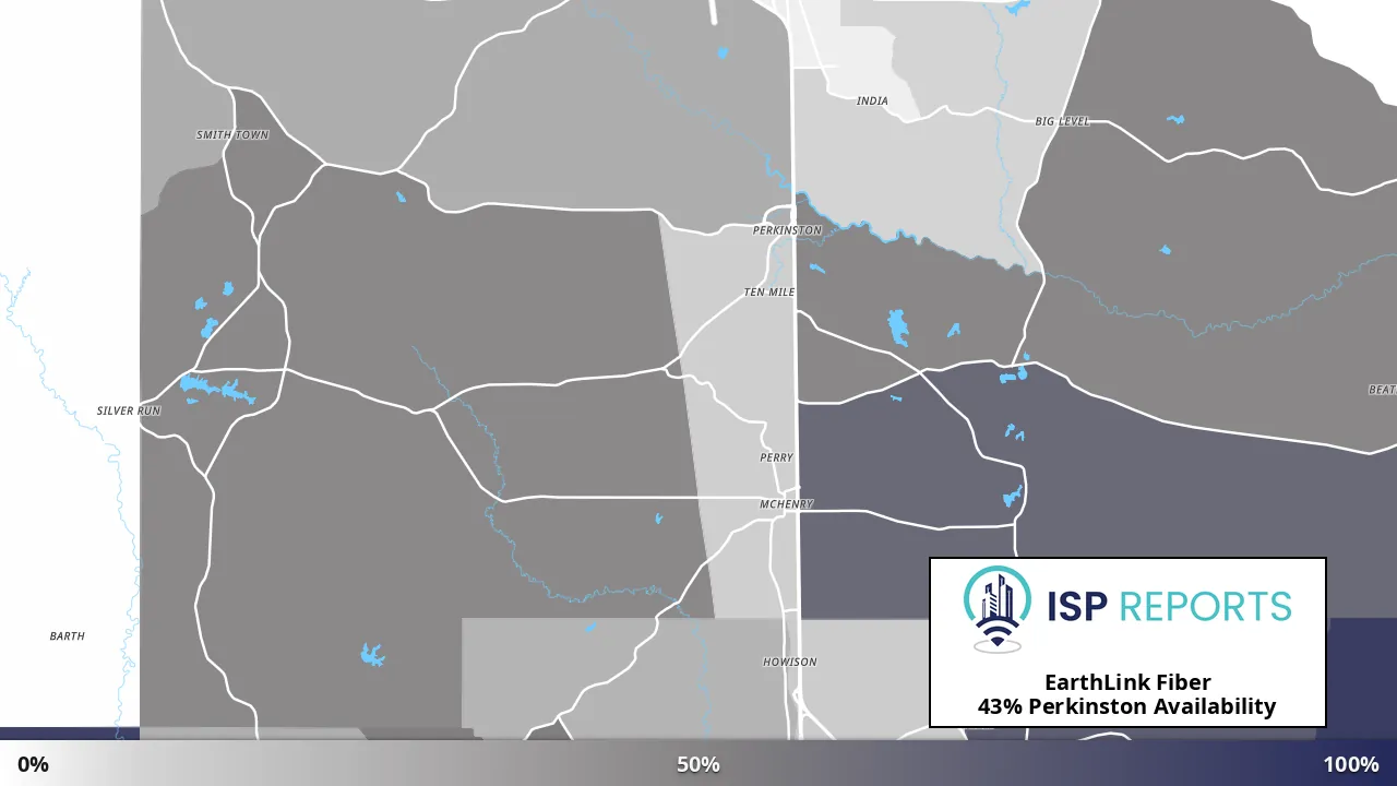 Perkinston, MS map of internet availability