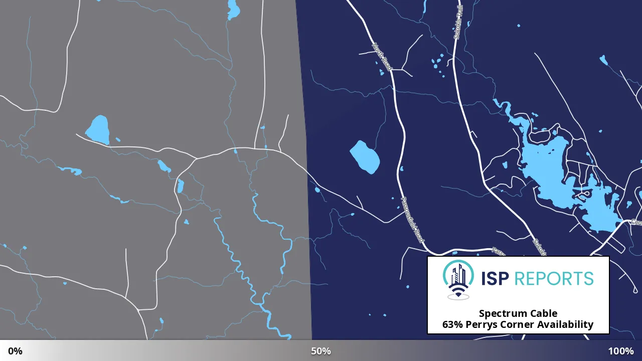 Perrys Corner, ME map of internet availability
