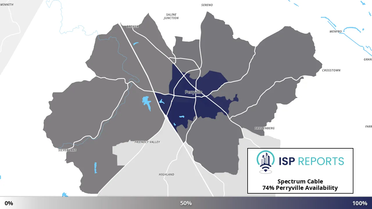 Perryville, MO map of internet availability