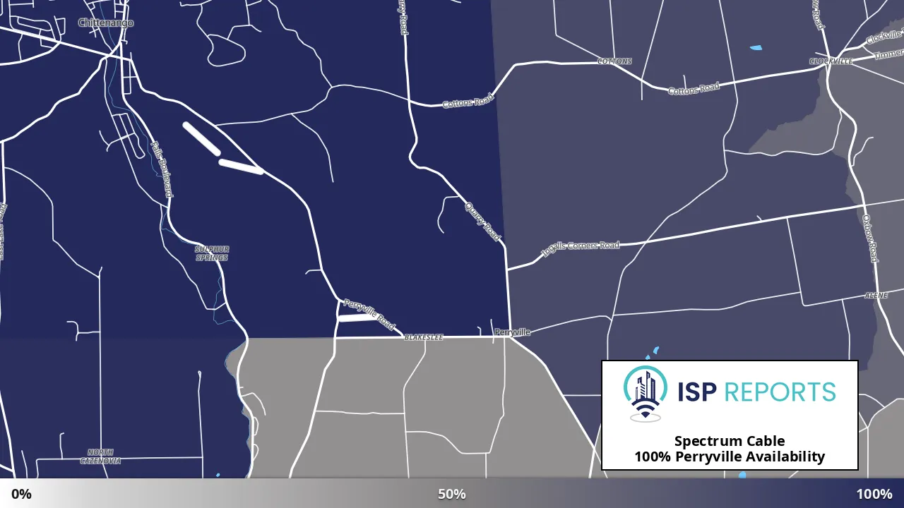 Perryville, NY map of internet availability