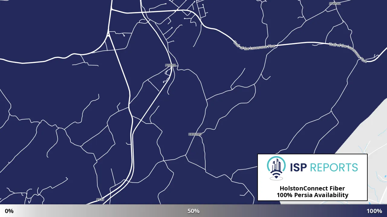 Persia, TN map of internet availability