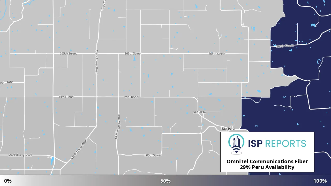 Peru, IA map of internet availability