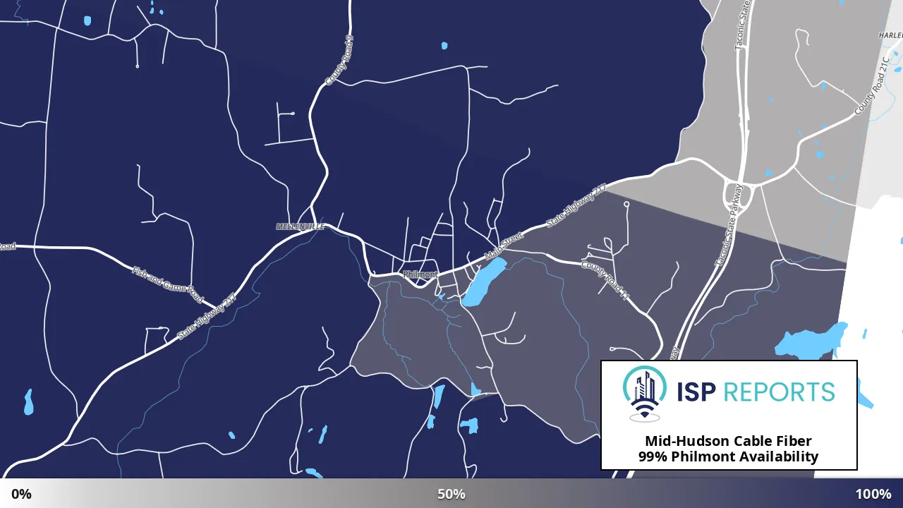 Philmont, NY map of internet availability