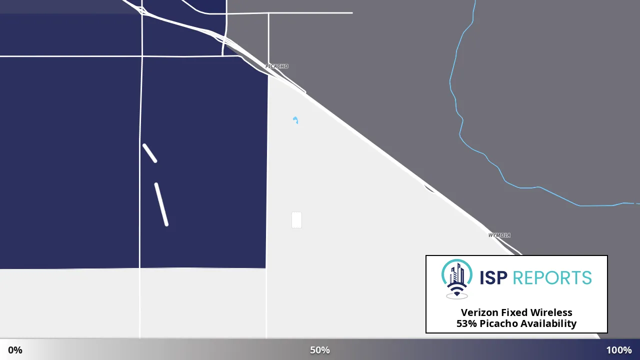 Picacho, AZ map of internet availability