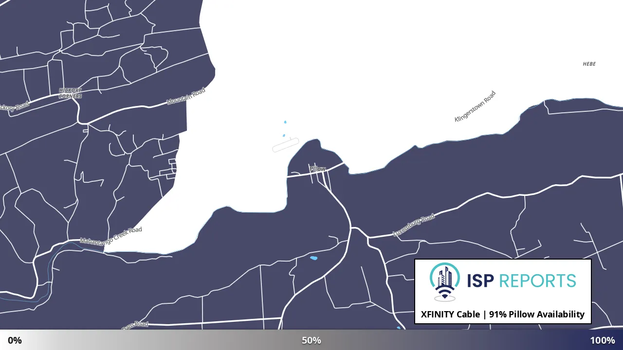 Pillow, PA map of internet availability