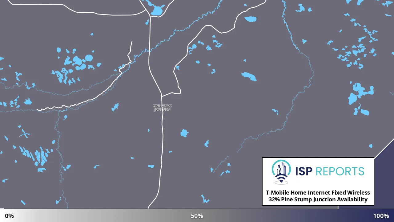 Pine Stump Junction, MI map of internet availability