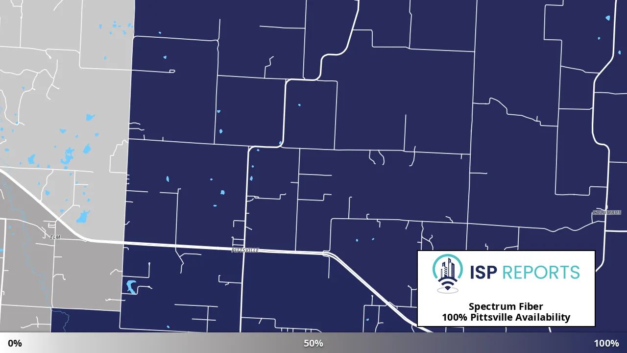 Pittsville, MO map of internet availability