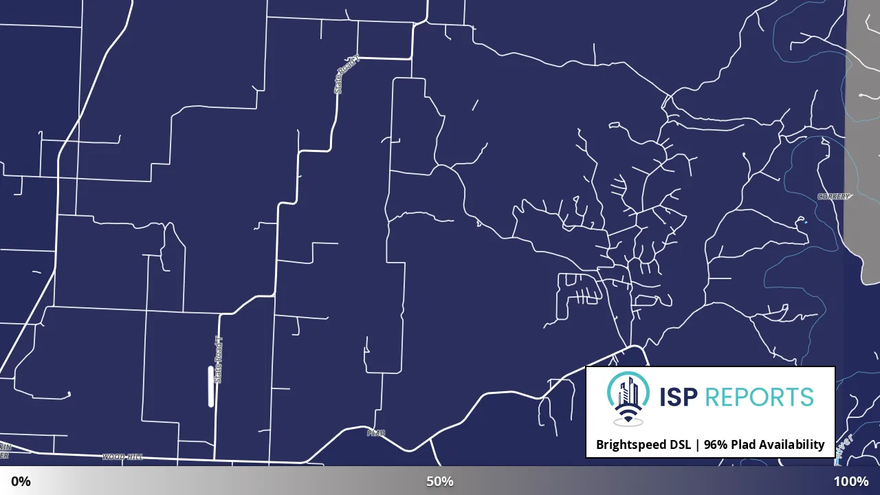 Plad, MO map of internet availability