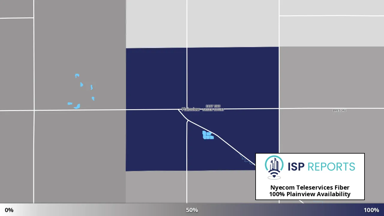 Plainview, NE map of internet availability