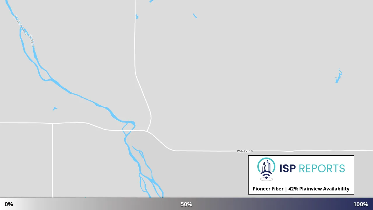 Plainview, OK map of internet availability