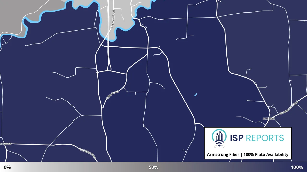 Plato, NY map of internet availability