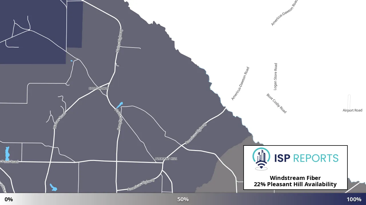 Pleasant Hill, GA map of internet availability