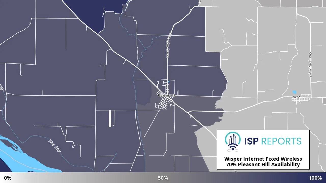Pleasant Hill, IL map of internet availability