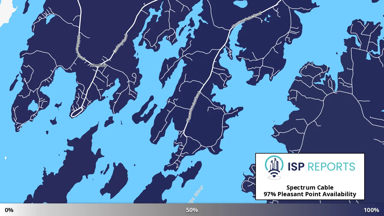 Pleasant Point, ME map of internet availability