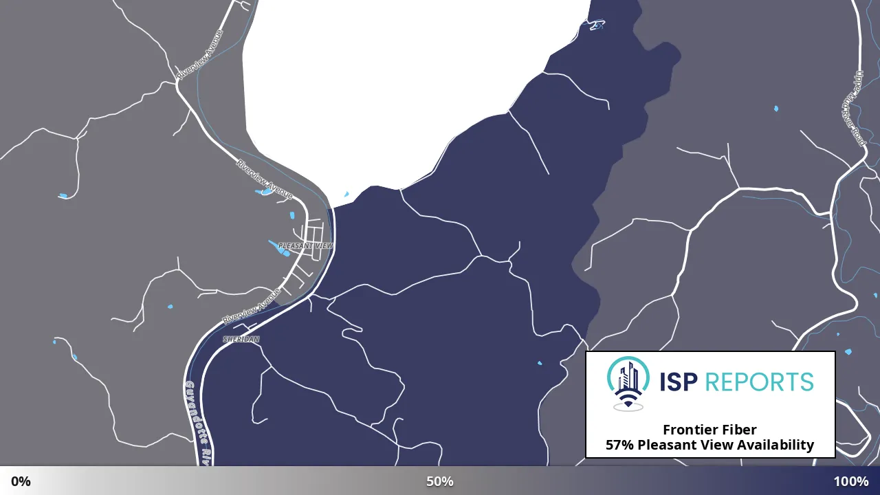 Pleasant View, WV map of internet availability