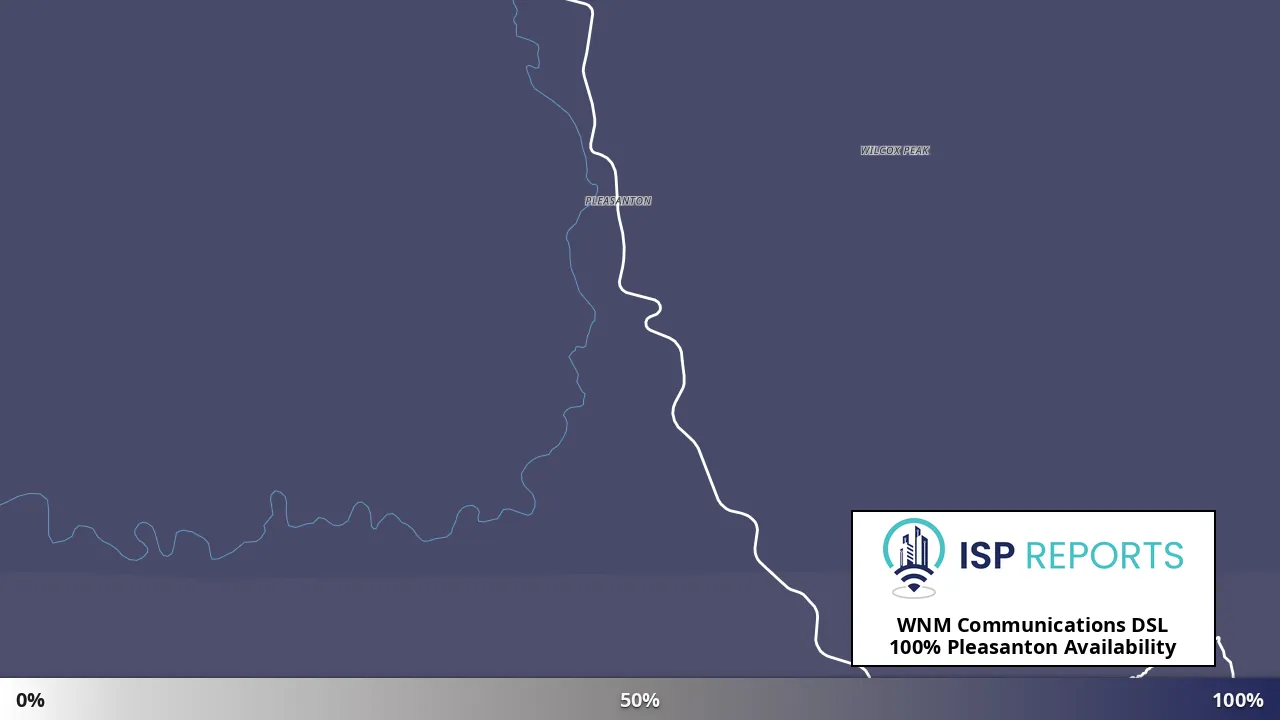 Pleasanton, NM map of internet availability