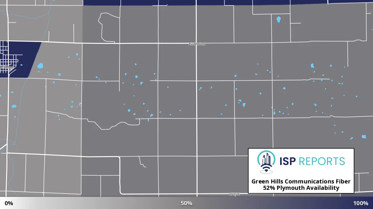 Plymouth, MO map of internet availability