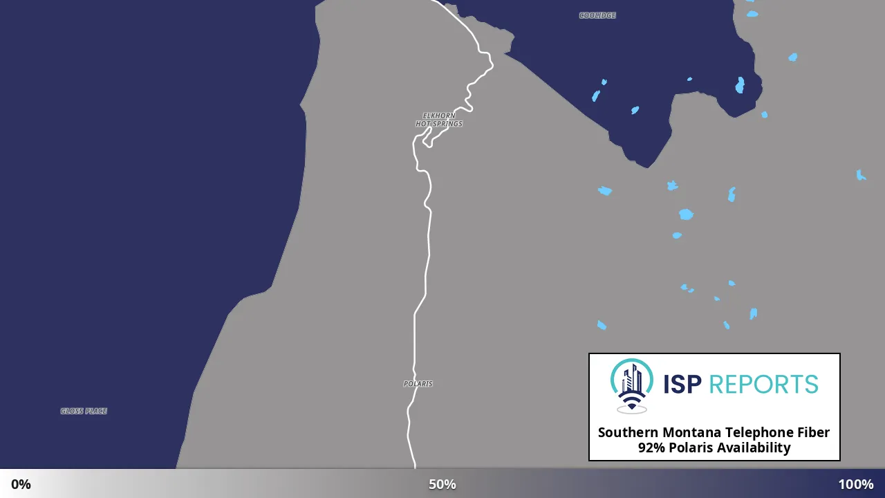 Polaris, MT map of internet availability