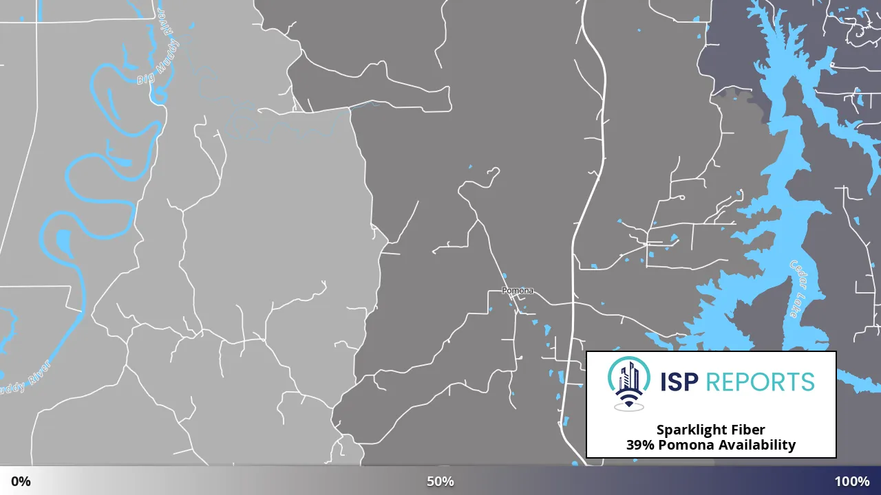 Pomona, IL map of internet availability