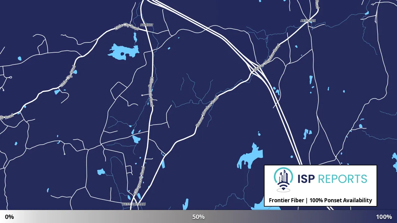 Ponset, CT map of internet availability