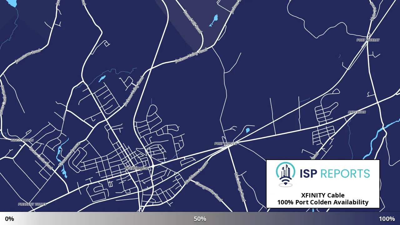 Port Colden, NJ map of internet availability