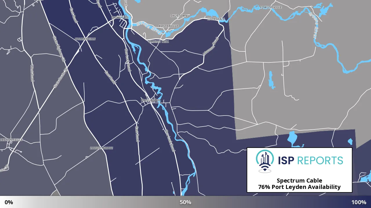 Port Leyden, NY map of internet availability