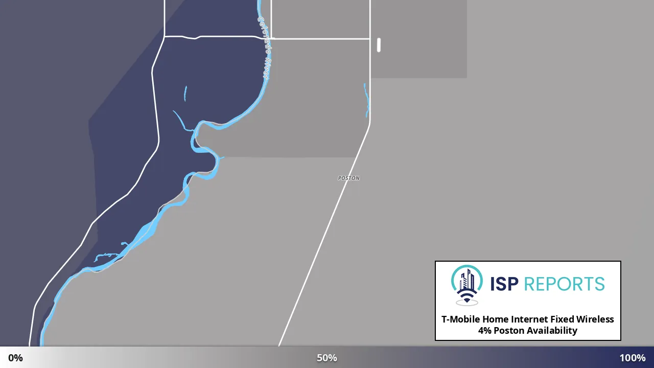 Poston, AZ map of internet availability