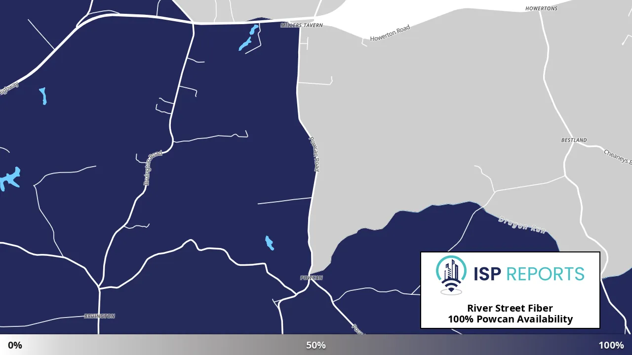 Powcan, VA map of internet availability