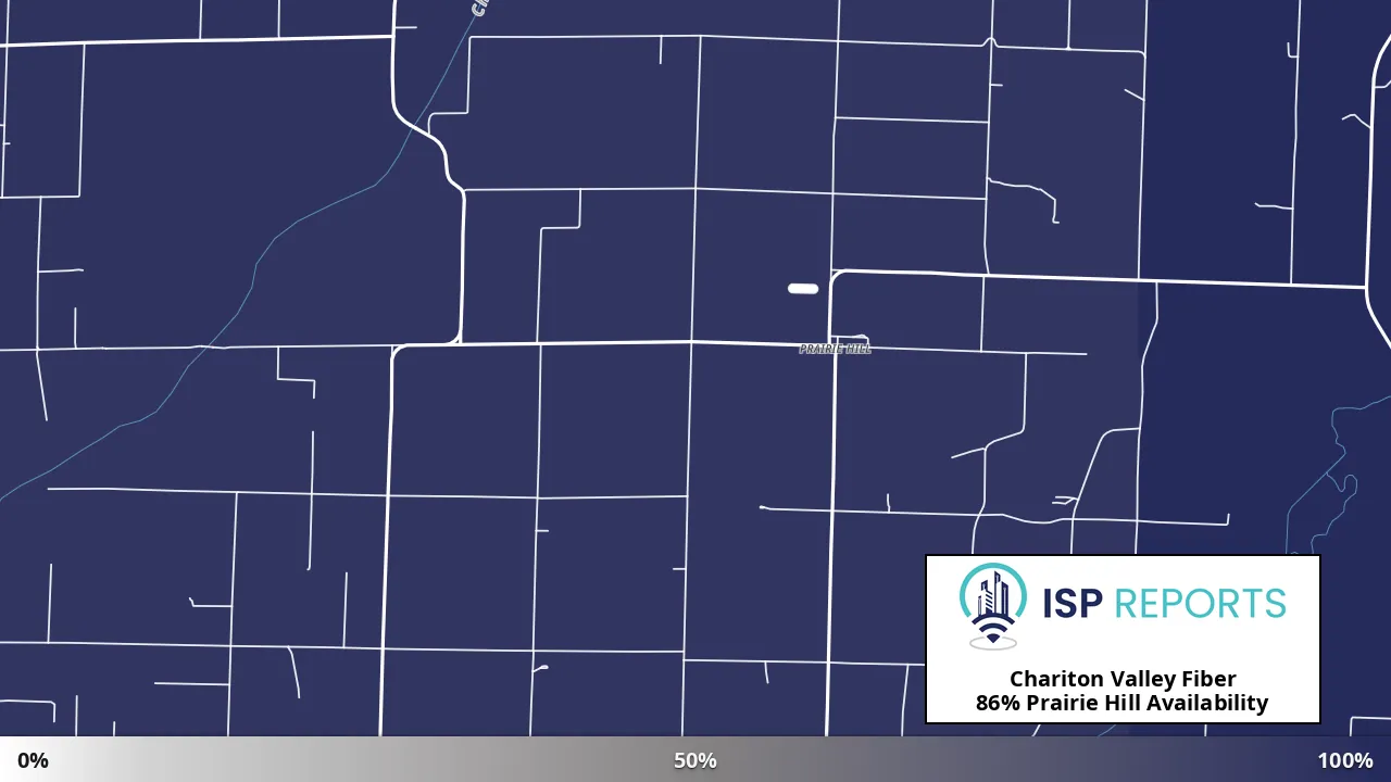 Prairie Hill, MO map of internet availability