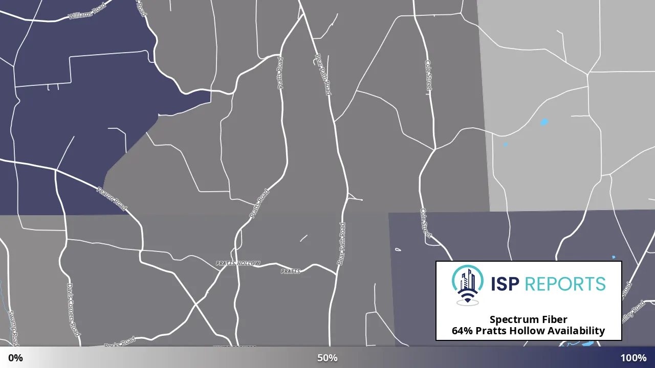 Pratts Hollow, NY map of internet availability