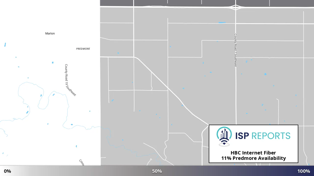 Predmore, MN map of internet availability