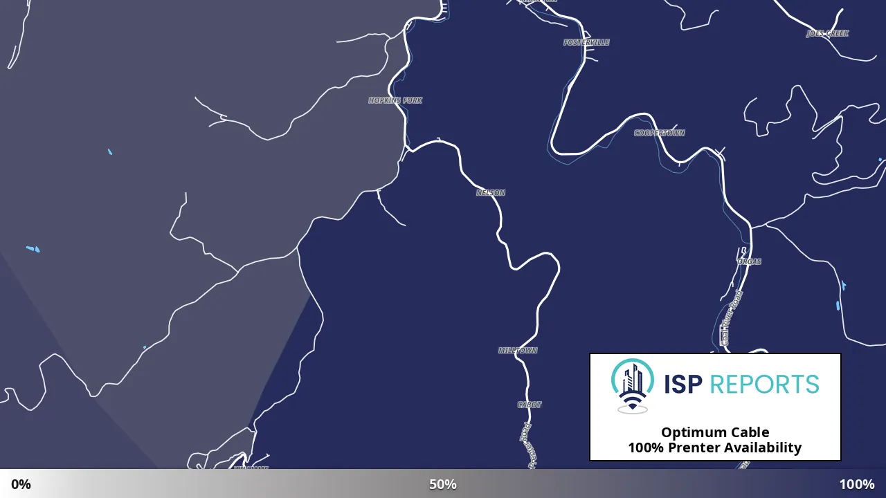 Prenter, WV map of internet availability