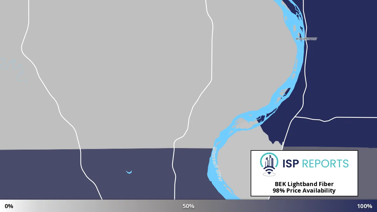Price, ND map of internet availability