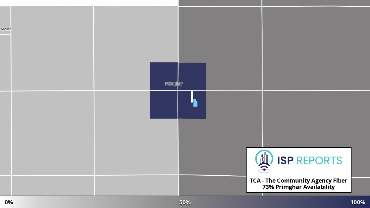 Primghar, IA map of internet availability